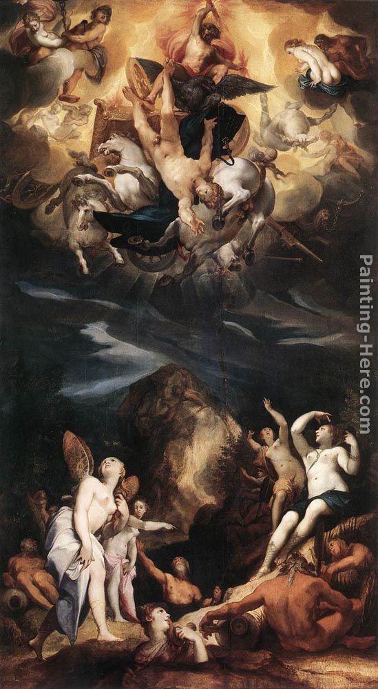 The Fall of Phaeton painting - Joseph Heintz the Elder The Fall of Phaeton art painting